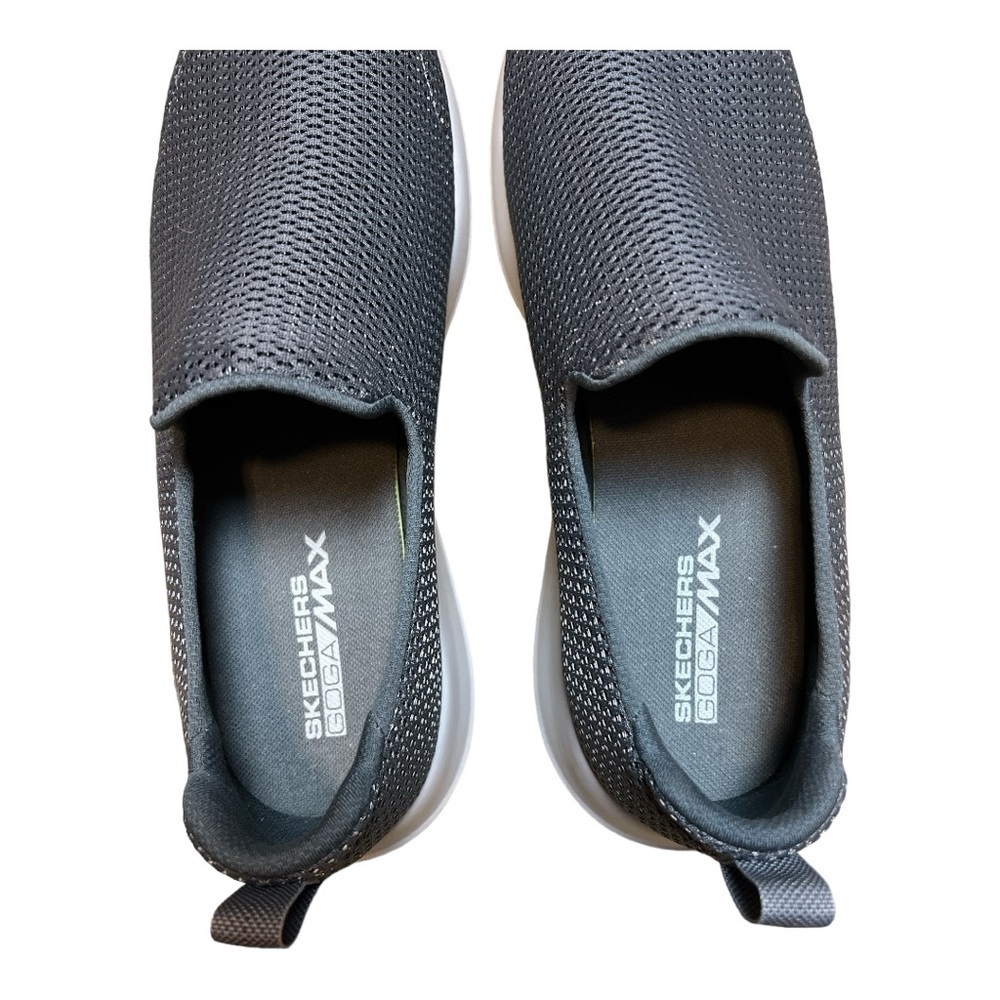 Men’s Skechers Go Walk Max Air Mesh Slip on Shoes Charcoal Size 9 - Picture 2 of 11